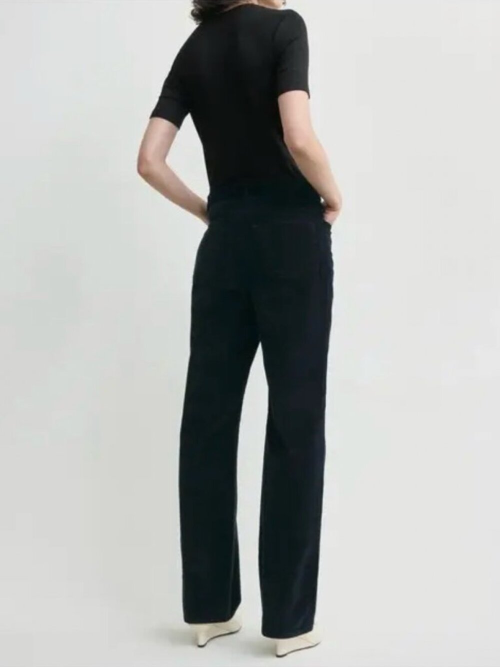 TOTEME Straight Cord Trousers Navy Size 36 (US 4), 540 retail